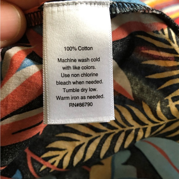 Cotton flamingo caftan the company store lightweight dress swim cover nightgown - Picture 8 of 15